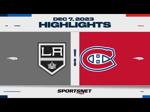 NHL Highlights | Kings vs. Canadiens - December 7, 2023