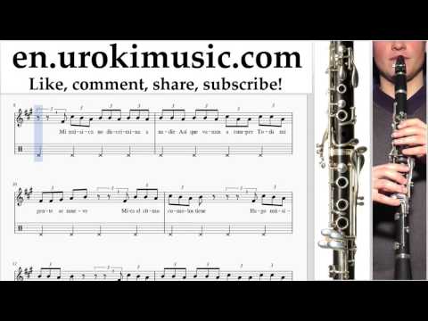 How to Play Clarinet J. Balvin, Willy William - Mi Gente Tabs Part#2 um-i352