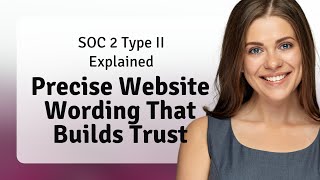 SOC 2 Type II Explained: Precise Website Wording That Builds Trust