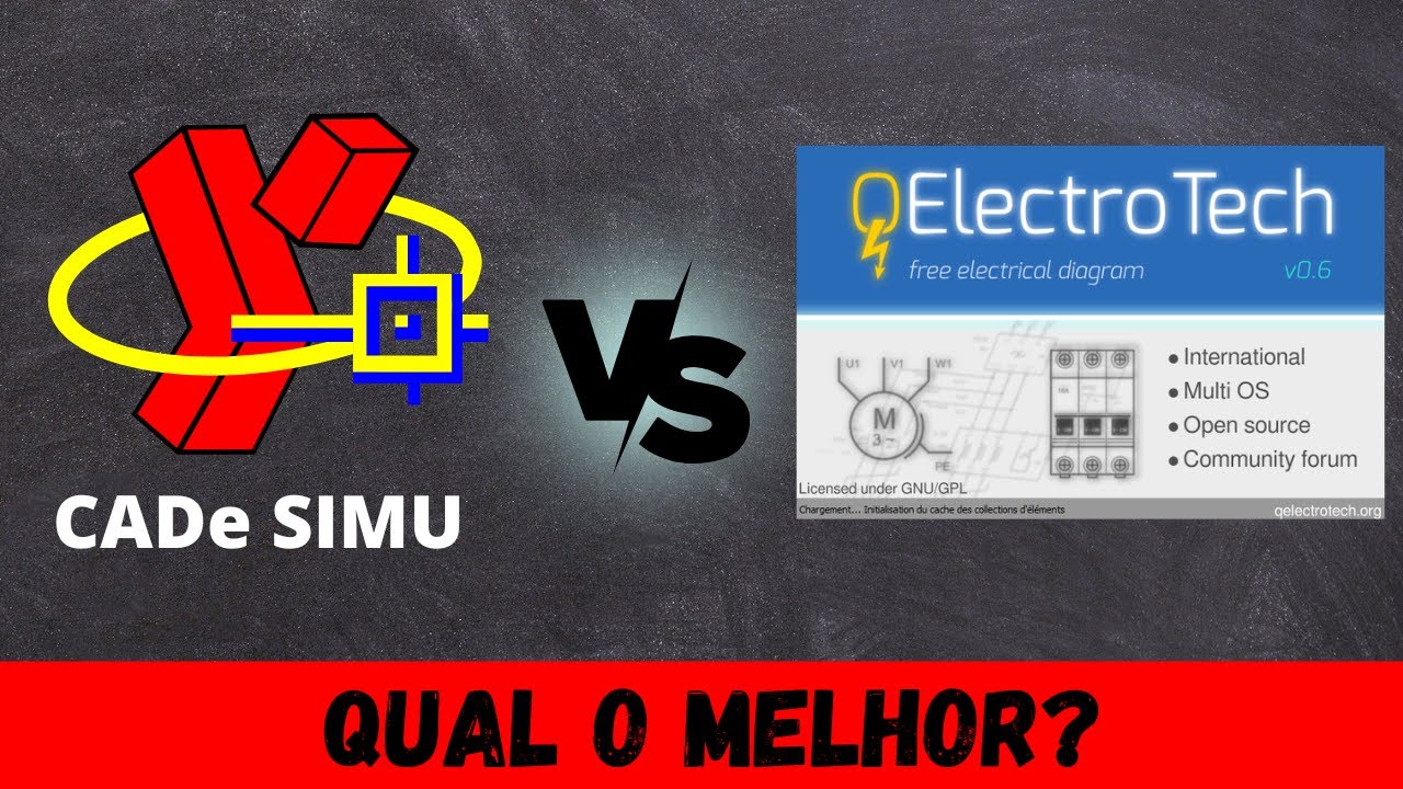 CADe SIMU ou Qletrotech? Qual o melhro para fazer diagramas e projetos elétricos?