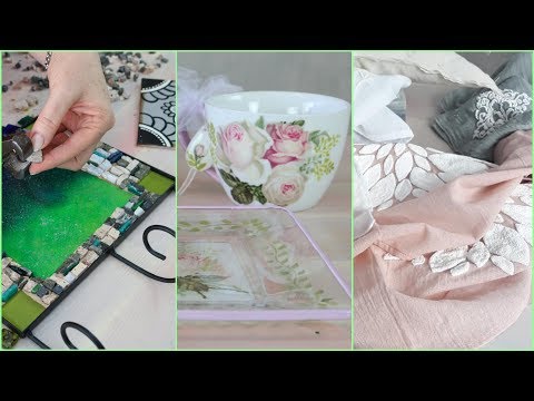 ManosalaObraTv 2019 Programa 44 - Decoupage sobre Vajilla - Mosaiquismo - Estampado Textil