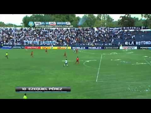 Gol de Ezequiel Pérez.Independiente RM 2 Independiente 0. Fecha 26. Torneo Primera B Nacional.FPT