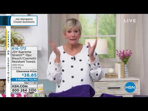JOY Supreme Stretch 10piece Bleach/CosmeticResistant Tow...