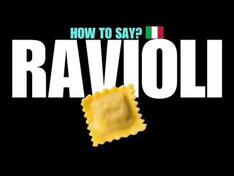 HOW TO PRONOUNCE RAVIOLI CORRECTLY? NATIVE ITALIAN PASTA NOODLE PRONUNCIATION