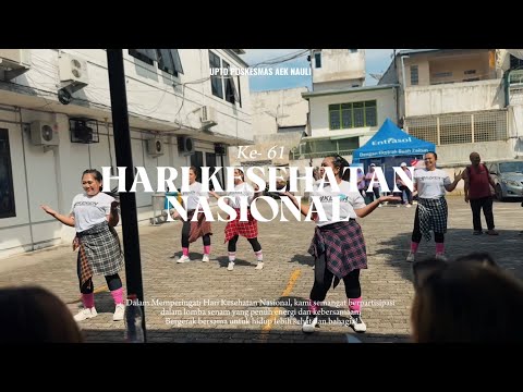 Kegiatan Perlombaan Senam dari Puskesmas Aek Nauli Dalam Rangka Memperingati HUT HKN Ke-61 