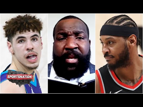 拉梅洛-波爾VS卡梅洛-安東尼：誰是真正的梅洛？Kendrick Perkins有一個答案｜SportsNation (LaMelo Ball vs. Carmelo Anthony: Who is the REAL Melo? Kendrick Perkins has an answer | SportsNation)