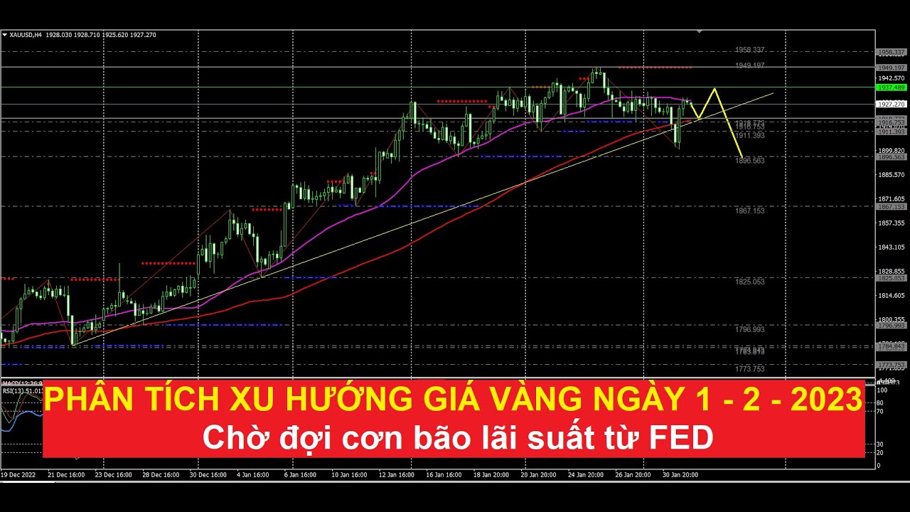 Video phân tích giá vàng ngày 1 - 2 - 2023