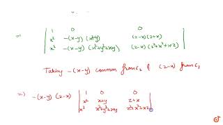 Download Lagu Determinant form of `(x-y)(y-z)(z-x)(xy+yz+zx)` Thumbnail