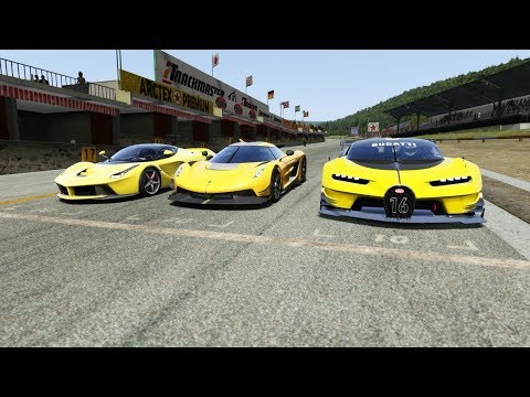 Koenigsegg Jesko vs Ferrari LaFerrari vs Bugatti Vision GT