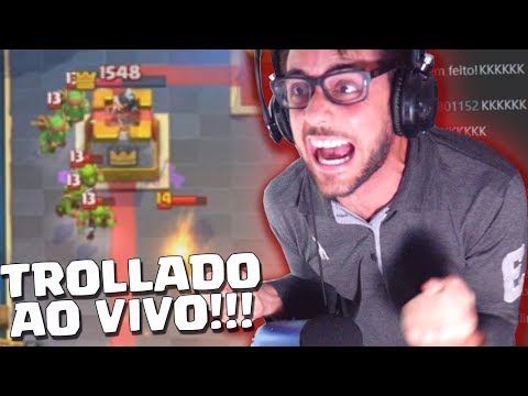 A NAMORADA ME TROLLOU AO VIVO JOGANDO CLASH ROYALE