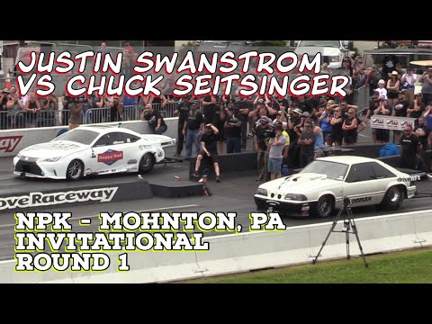 Street Outlaws 2021 No Prep Kings - Mohnton, PA: Invitational Round 1, Justin Swanstrom vs Chuck