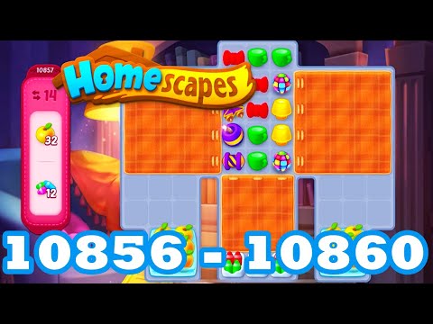 Homescapes Level 10856 - 10860 HD 3 - match puzzle Gameplay | android | IOS | 10857 | 10858 | 10859