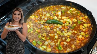 Meal on a Budget and Under 30 Minutes: TRADITIONAL PICADILLO, Super Easy Ground Beef Recipe