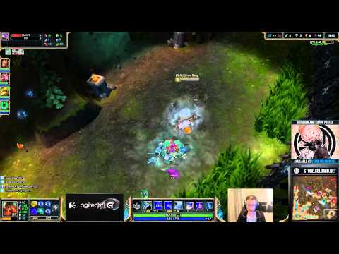 Bjergsen playing Nautilus with ranked 5's team(Bjergsen, Aphromoo, Nhat, Zionspartan, Jintae)