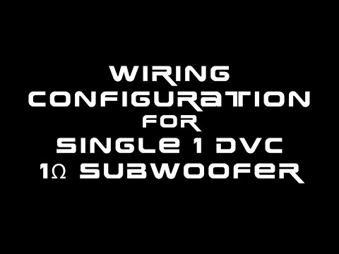 HOW to Wire 1 Dual Voice Coil 1 Ohm Subwoofer in parallel, and series (WIRING CONFIGURATIONS)