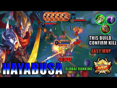 HAYABUSA WILL BE MY MAIN ?!? | HAYABUSA BEST BUILD 2023 | BUILD TOP 1 GLOBAL | MOBILE LEGENDS | MLBB