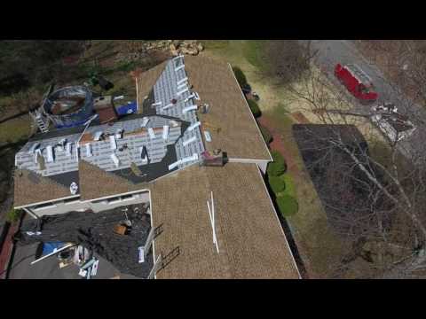 Roof Replacement Drone Footage in Naugatuck, CT