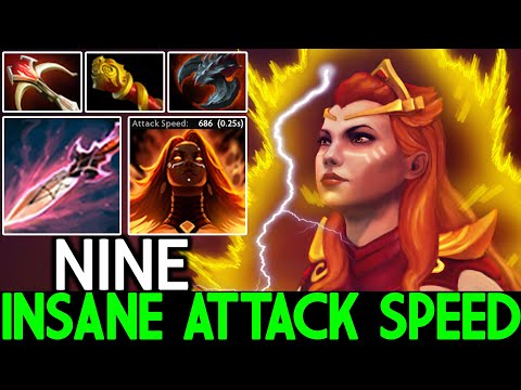 NINE [Lina] This is Way Pro Build Insane Attack Speed Dota 2