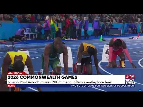 2026 Commonwealth Games: Joseph Paul Amoah misses 200m medal after 7th place finish | AM Sports