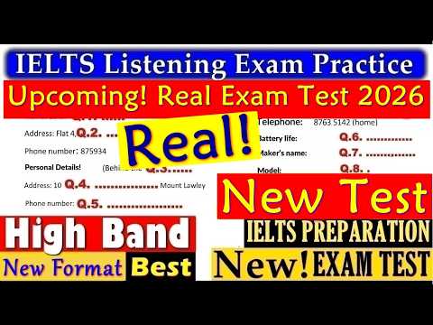 IELTS LISTENING PRACTICE TEST 2026 WITH ANSWERS | 14.07.2026