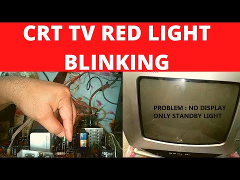 CRT TV RED LIGHT BLINKING || CHINA CRT TV STANDBY PROBLEM