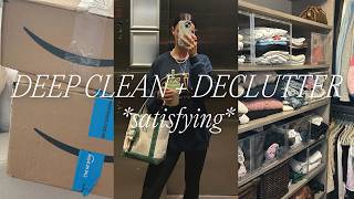 DEEP CLEAN & DECLUTTER FOR FALL 🧼📦 *satisfying* major closet, home office, and kitchen clean out