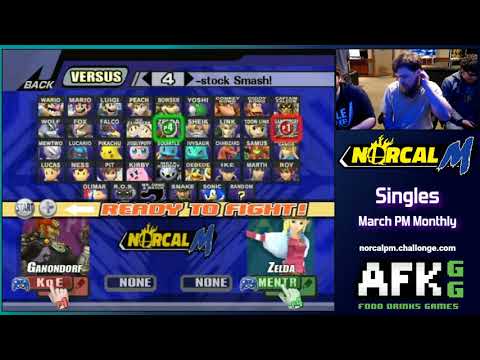 AFKgg Monthly - Mentor (Zelda) vs King of Evil (Ganondorf) - Losers Round 2 Project M