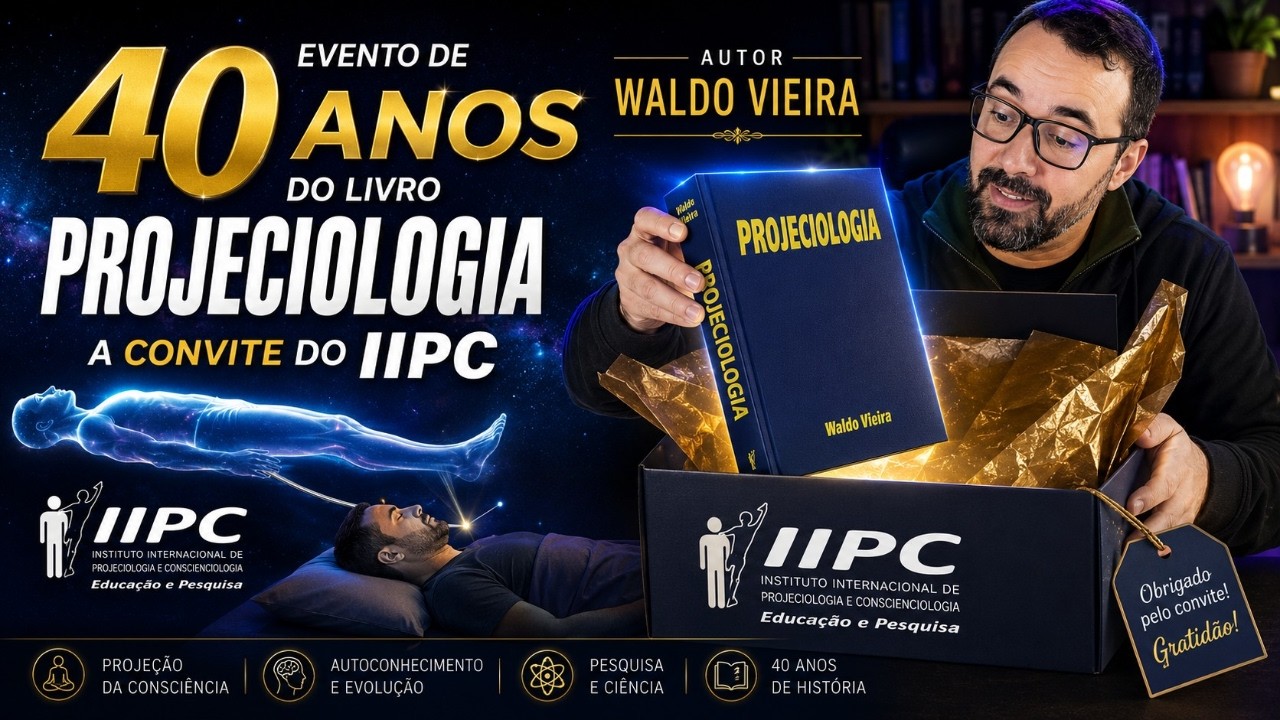 FUI CONVIDADO PARA O EVENTO DE 40 ANOS DO LIVRO PROJECIOLOGIA PELO IIPC - ABRINDO UM PRESENTE