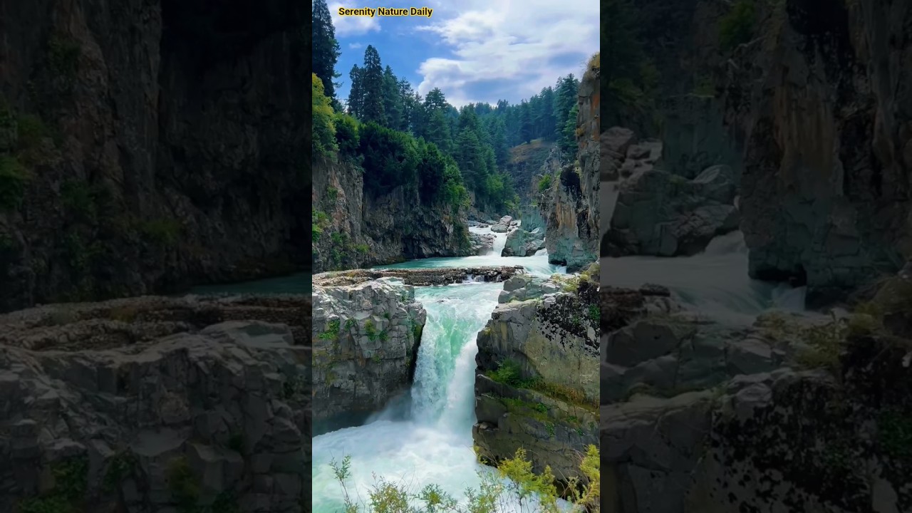Magical Waterfall Rainbow Mist in Lush Forest | Soothing Serenity 🌈💦🌿✨