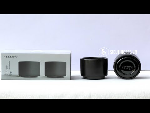 Fellow Monty Milk Art Cups — Espresso 3Oz Đen