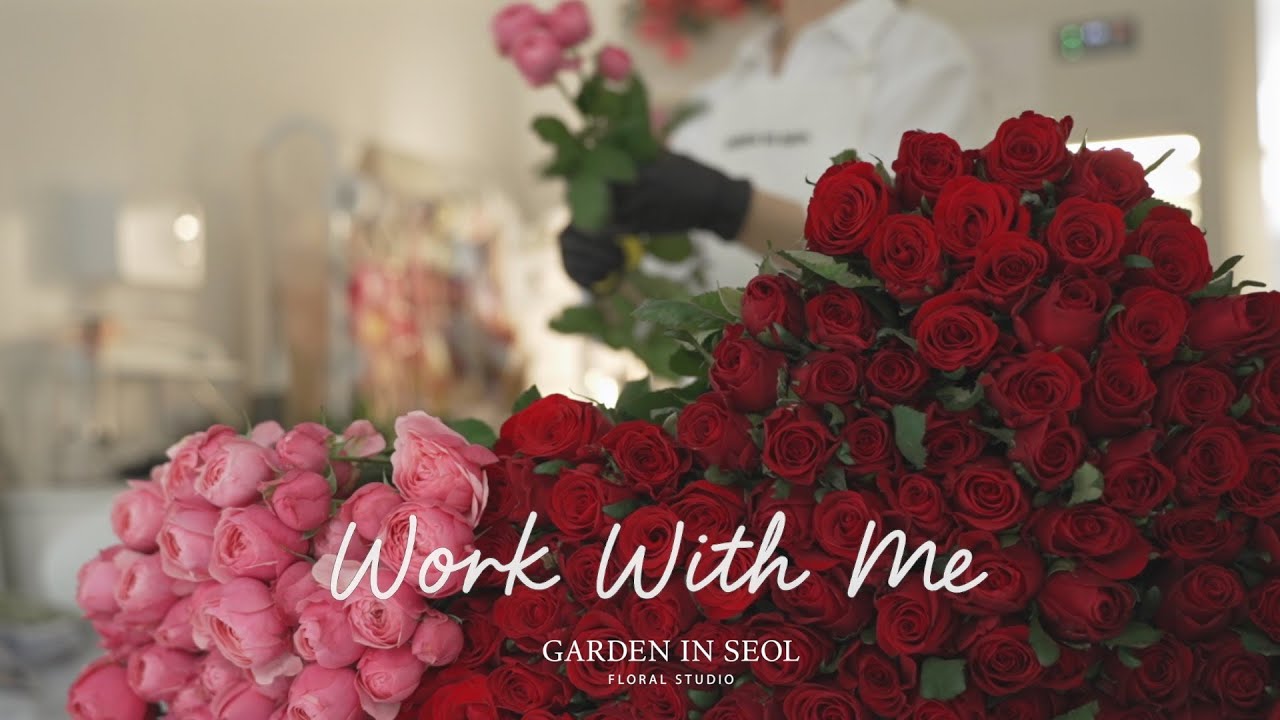 Work with me (1 Hour) | Relaxing Flower Shop ASMR 🌷 | Soft Music & Florist Vlog