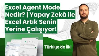 Excel Artık Düşünüyor! | Yeni “Agent Mode” ile Her Şeyi Otomatik Yap!