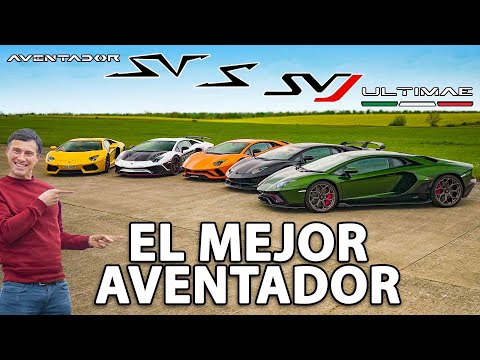 ¡Lamborghini Aventador vs S vs SV vs SVJ vs Ultimae! ¿Cuál es el mejor?