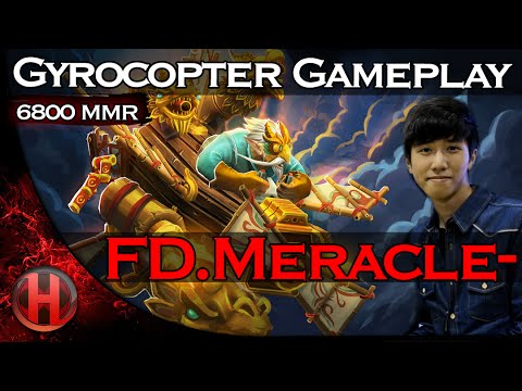FD.Meracle- 6800MMR Gyrocopter Gameplay Dota 2