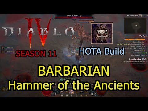 Diablo 4 Season 11: HOTA Barbarian ULTIMATE Guide (MELT Everything)
