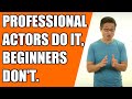 How Professional Actors Approach a Script