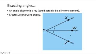 Unit 1 - 1.5 and 1.6 Angle Addition and Special Angle Pairs