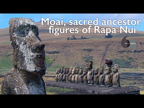 Moai, sacred ancestor figures of Rapa Nui