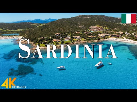 FLYING OVER SARDINIA (4K UHD) - Relaxing Music Along With Beautiful Nature Videos - 4k ULTRA HD