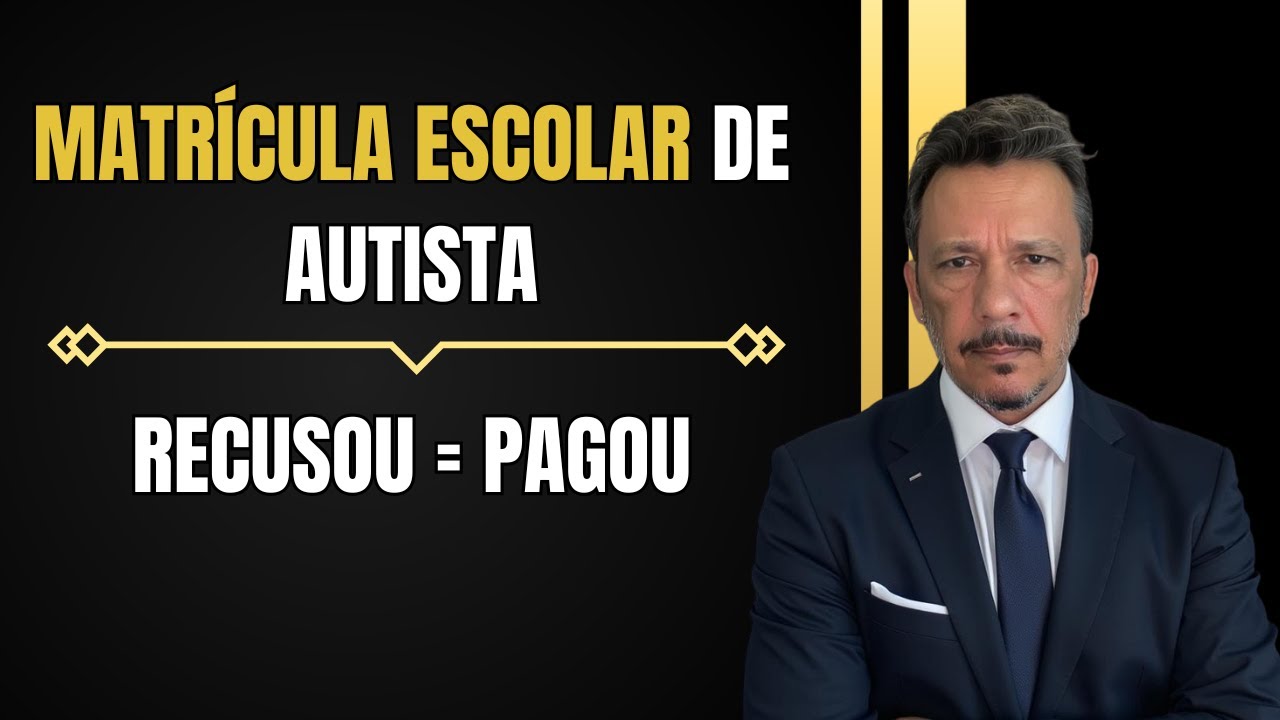VITÓRIA: Escola recusou MATRÍCULA de AUTISTA e TEVE QUE PAGAR $$