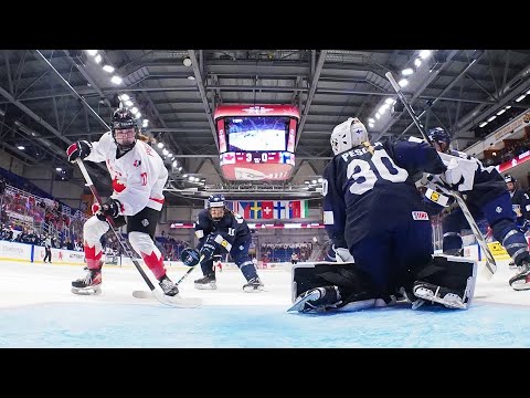 Highlights from Canada vs. Finland in quarterfinal action at the 2026 U18 Women's Worlds