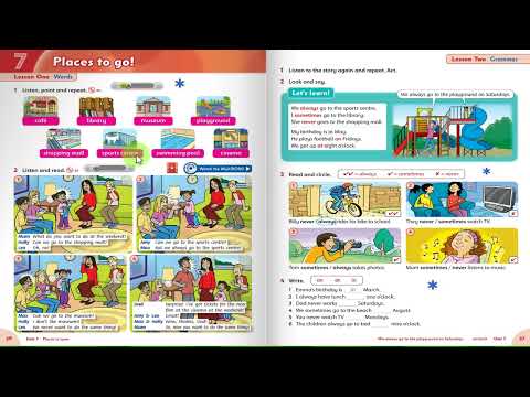 Family and Friend Unit 7 / student book 3/ Place to go