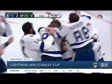 Lightning capture Stanley Cup after beating Dallas Stars in Game 6