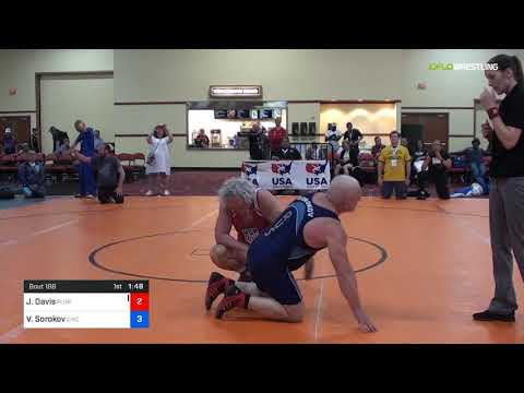 2018 Marine Corps US Open/Masters E Greco Roman 88 RR Rnd 5 - Jeff Davis (Flor) Vs. Valery Sorokov