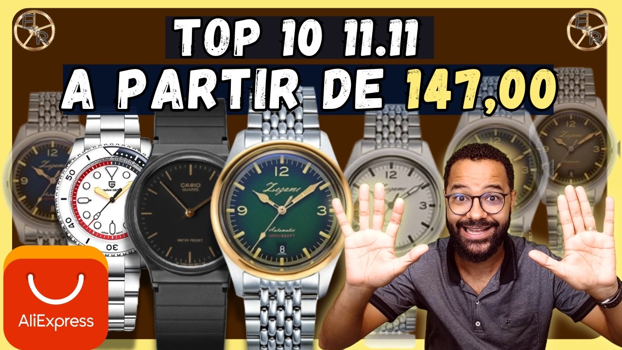 Modelo Com calibre Orient, Top 10 do Aliexpress promoção 11/11 por Ezequias Relojoeiro