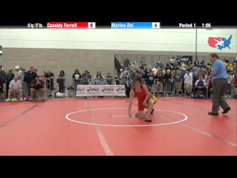 FILA Junior 44 kg / 97 lbs. - Cassidy Ferrell vs. Marina Doi