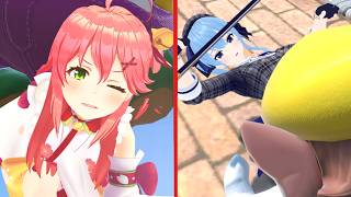 Suisei & Sakura Miko (Micomet) defeated! Wario Vs Suisei & Sakura Miko (Super Smash Bros Ultimate)