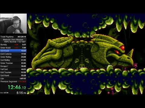 Metroid: Zero Mission 100% in 1:08:03 (Former WR)