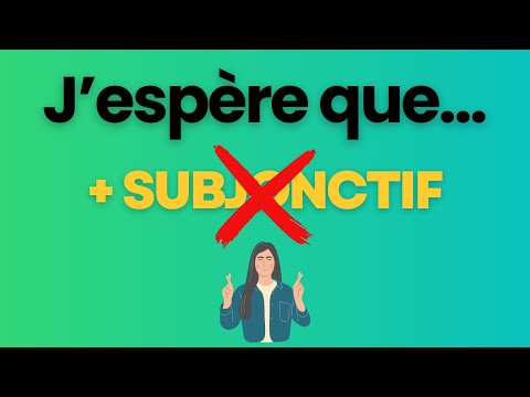 SUBJONCTIF to Express Your Opinion Full Guide Extract