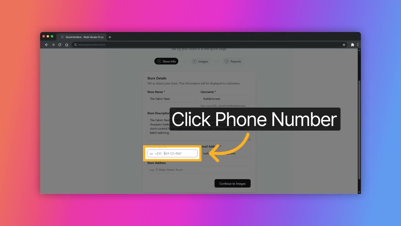 Create And Configure Storefront On QuickVendors Platform